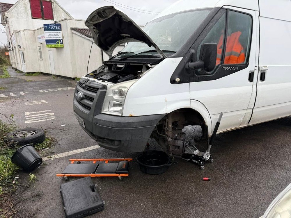 Recent work — Ford Transit roadside call-out