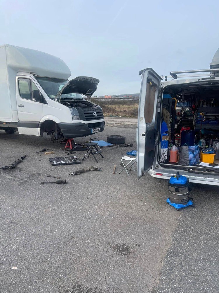 Recent work — fully equipped mobile mechanic van